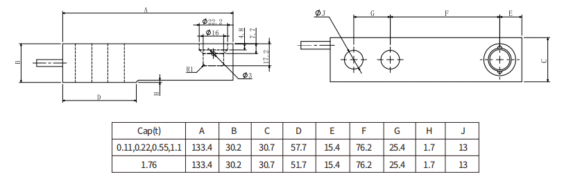C3 Single Point Load Cell Precision Weighing Sensor FA509E