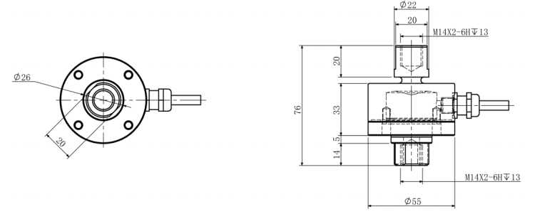 IP68 Tension Compression Force Sensor