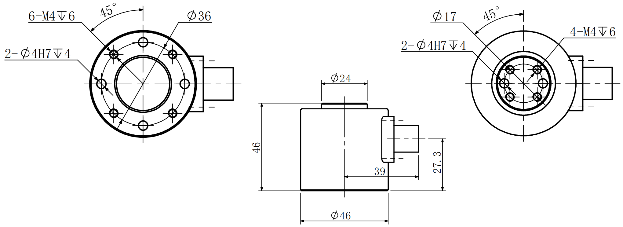 Triaxial Load Cell Force Sensor (3)
