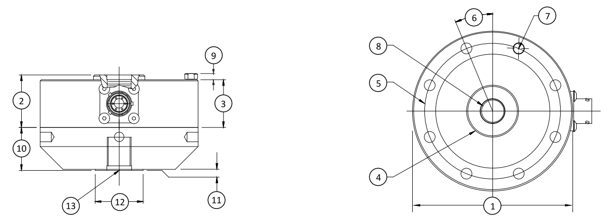 FI12 Series Standard Low-Range Spoke Force Transducers