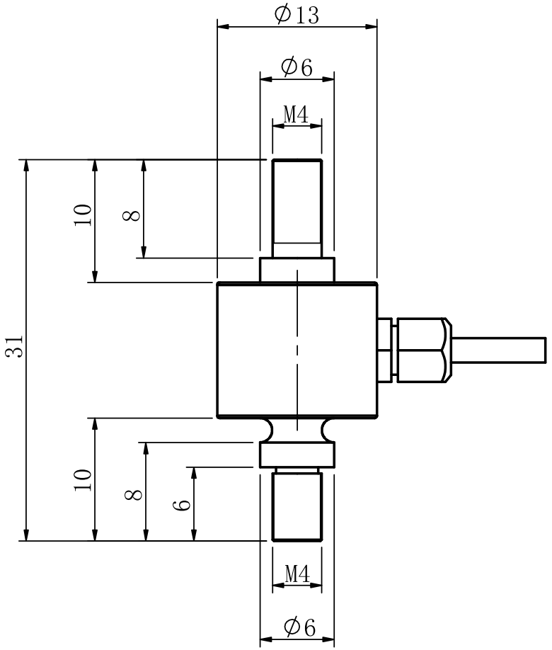 Miniature Inline M4 Load Cell (1)